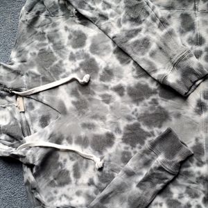 Tye-dyed hooded sweatshirt